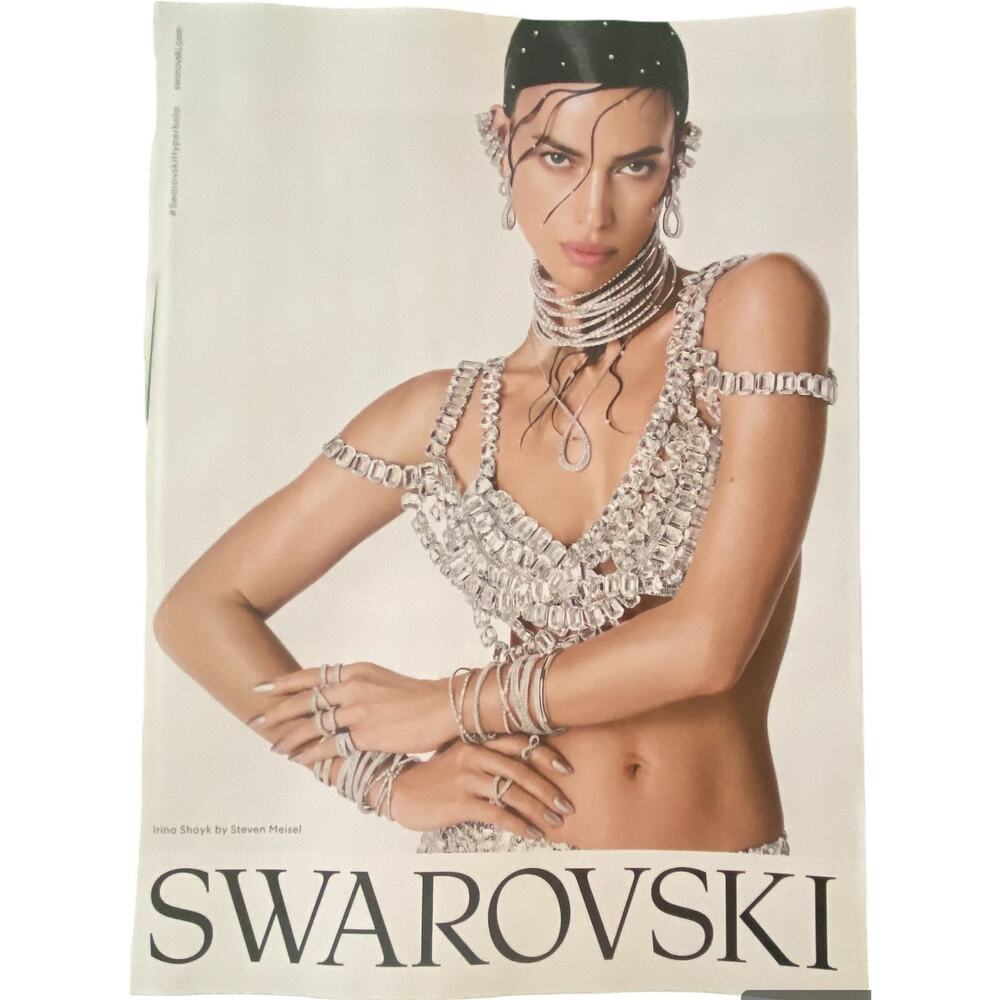 Swarovski Print Ad Campaign Spring 2024 8x10 Original Magazine Luxury Modern